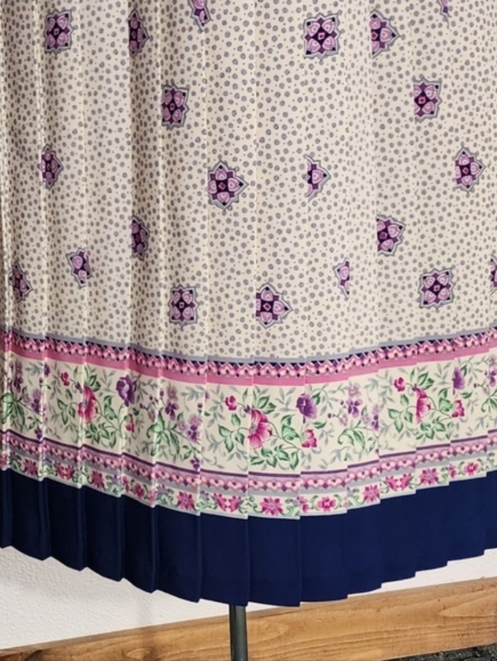 Breli Originals Dress Union Made Vintage Floral Secretary Off White Size 12 - Picture 3 of 13